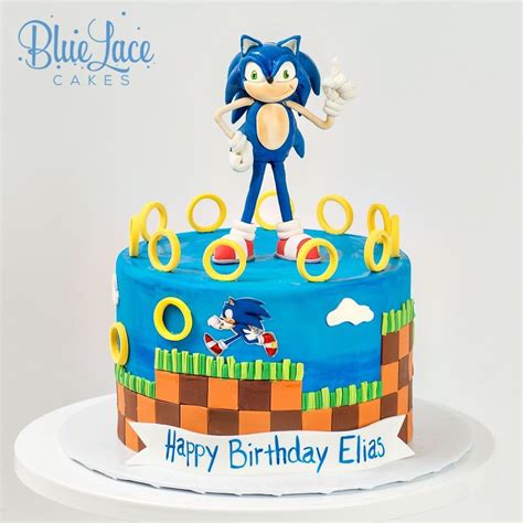 Sonic The Hedgehog Birthday Cake Made By Blue Lace Cakes Sonic