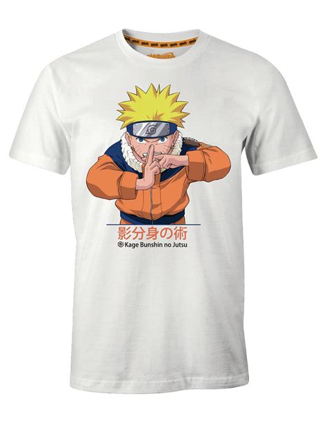 Tee Shirt Naruto Blanc Multiclonage 4990
