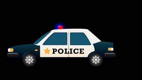 Police car png images for free download Cartoon Police Car with Red Stock Footage Video (100% ...
