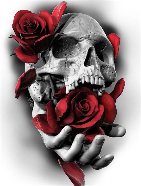 Small Skull Tattoo Skull Rose Tattoos Skull Tattoo Design Skull