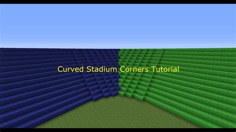 Minecraft Stadium How To Make Curved Corners Youtube