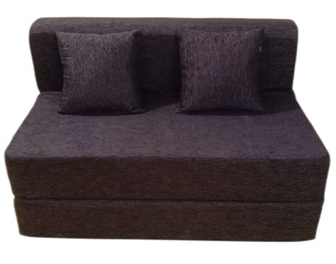 Velvet 2 Seater Brown Foam Sofa Cum Bed At Best Price In Greater Noida