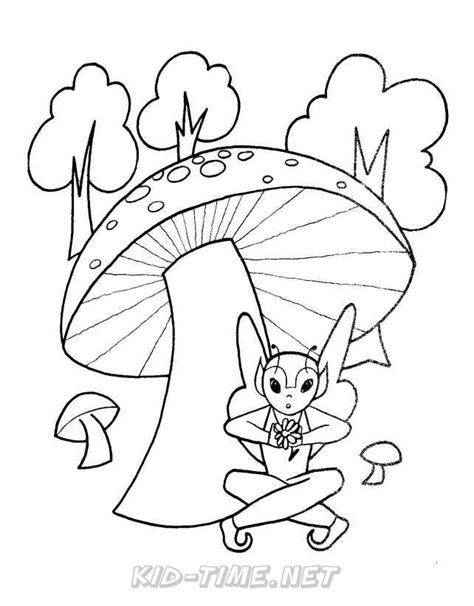 The Enchanted Forest Coloring Book Pages Sheets The Elf And The