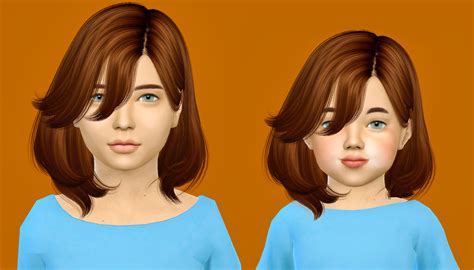 Sims 4 Children Hair Cc