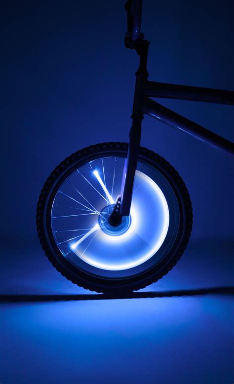 Spin Brightz Blue Led Bicycle Spoke Tube Lights For 1 Wheel