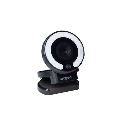 Tecgear Sentinel 2k Qhd Webcam With Ring Light And Microphone