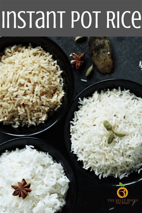 If you compare brown rice vs. Instant Pot Basmati, Jasmine and Brown Rice Recipe ...