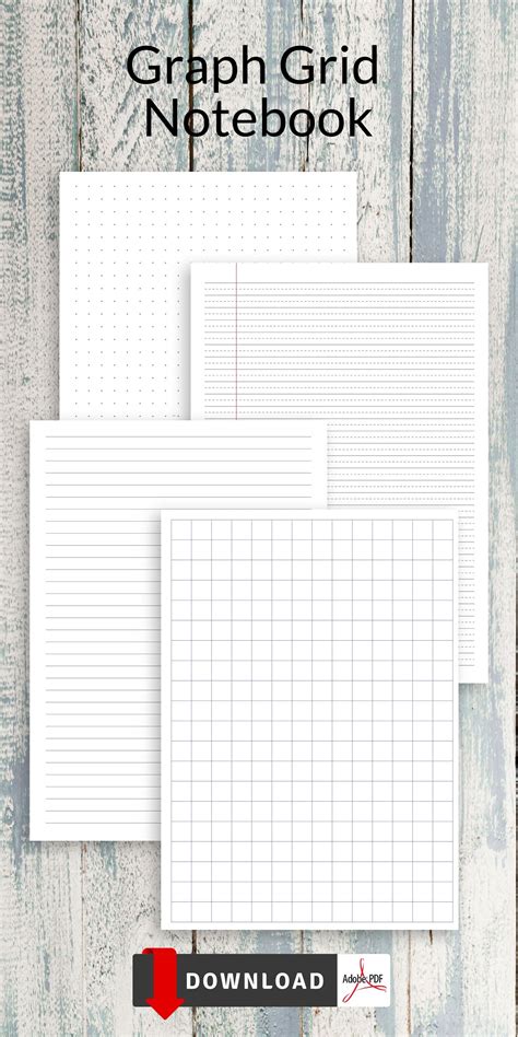 Best Graph Grid Notebook Paper Templates Printable Printable Graph