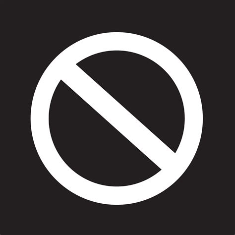 Blank Ban Symbol Icon 644890 Vector Art At Vecteezy