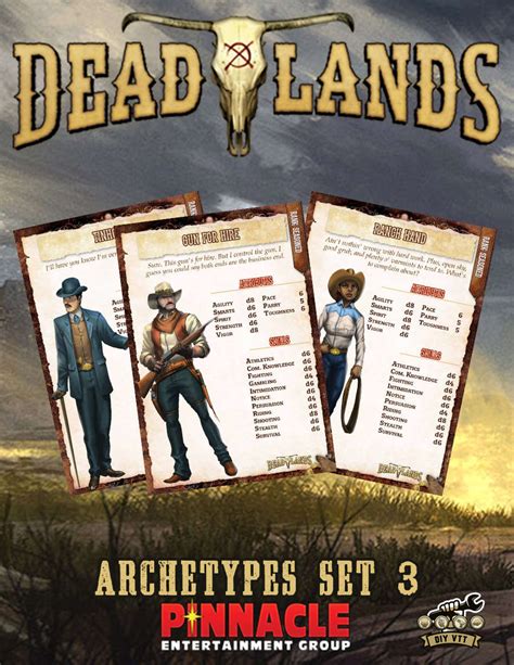 Deadlands The Weird West Vtt Archetype Cards 3 Pinnacle