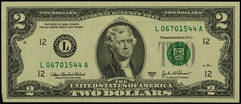 Two Dollar Bill Front