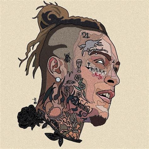 Pin By Richard Thii On Art Drawing Lil Skies Rapper Art Lil Skies Art