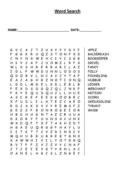 Largeprintwordsearchprintable Word Search Puzzles Printables