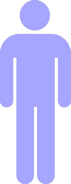 Blue Person Symbol Clip Art At Vector Clip Art