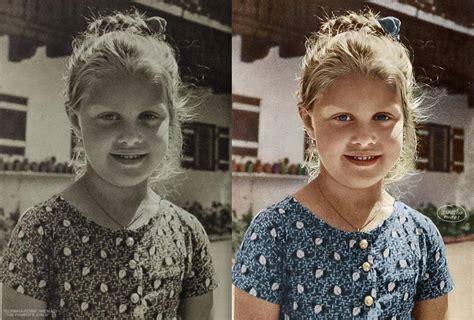 Bernile Nienau Fuhrers Child Colorized Photo By Louisshamurel On