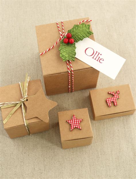 Christmas T Box Diy Kraft Box For Small Ts From Paper Tree