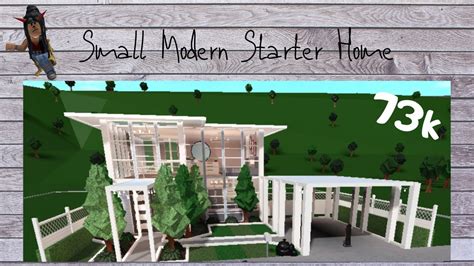 Small Modern Home73kbloxburgspeedbuildpart 1 Youtube