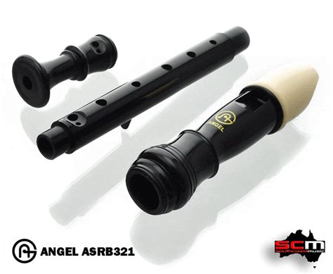 Angel Asrb321 3 Piece Deluxe Descant Soprano Recorder Made In Korea