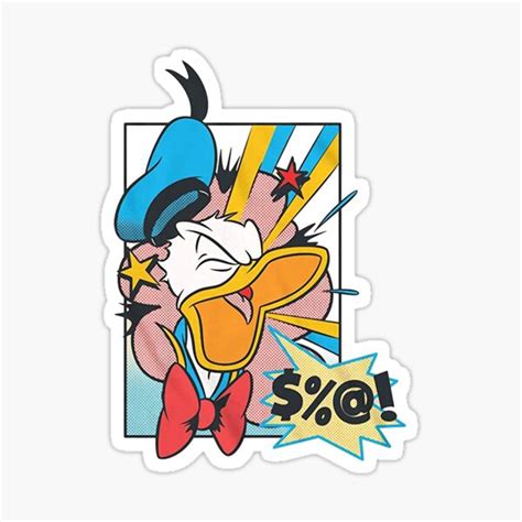 Donald Duck Vintage 90s Sticker By Donaldus Redbubble