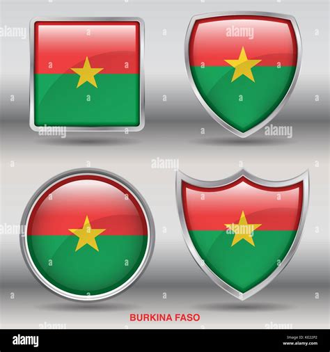Burkina Faso 4 Formas De Bandera Banderas De Países En El Mundo Con