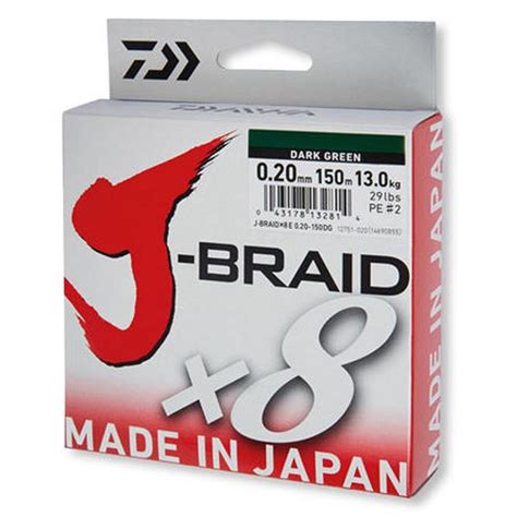 Daiwa J Braid X8 300m Spule Stärke und Farbe zur Auswahl Geflochtene