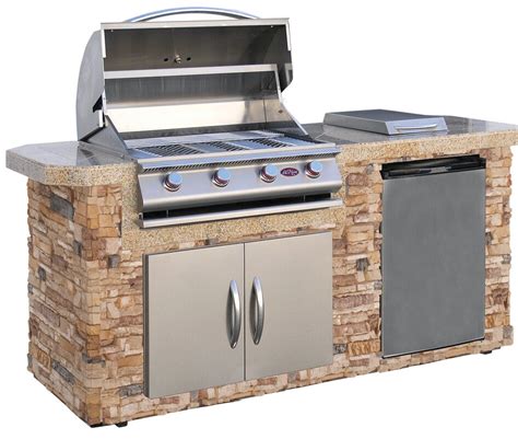 Cal Flame 4 Burner Built In Propane Gas Grill With Cabinet And Reviews