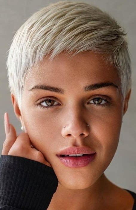 40 Edgy Short Pixie Cut For 2023 The Trend Spotter Pixie Cut Thin Hair Short Blonde Pixie