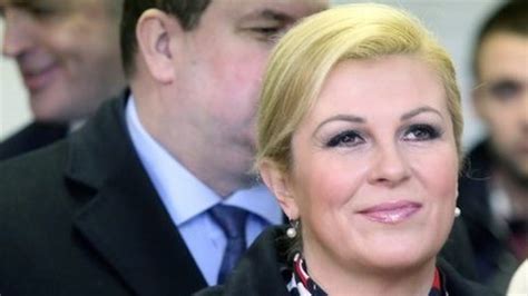 Grabar Kitarovic Elected Croatia S First Woman President Bbc News