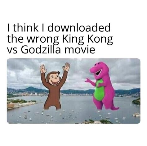 I Think I Downloaded The Wrong King Kong Vs Godzilla Movie Funny