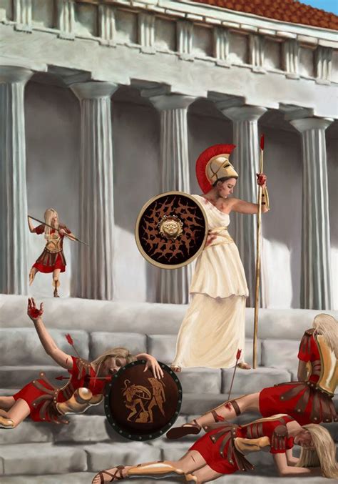 Athena Parthenos Vs Amazons Greek Goddess Art Greek Mythological