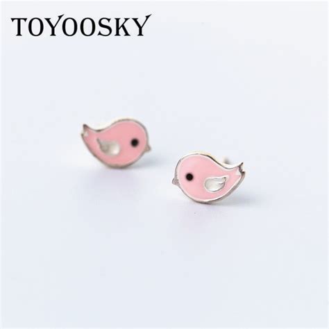 At times one item could serve so many purposes without looking. Cute 925 Sterling Silver Pink Bird Stud Earrings For Kids ...