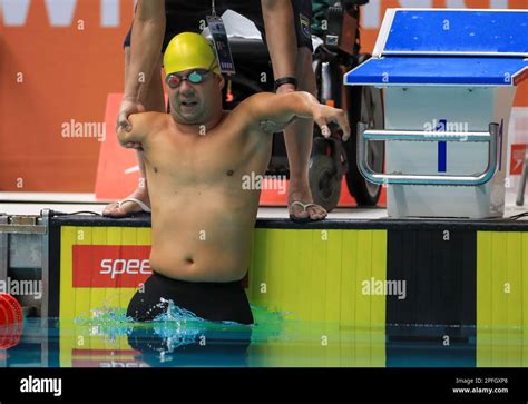 Brazils Bruno Becker Da Silva Ahead Of The Mens Mc 50m Breaststroke