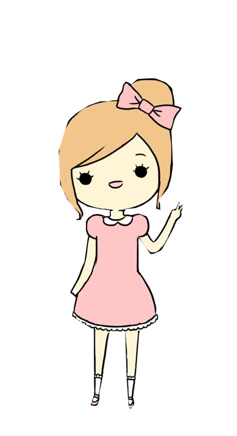 Anime Png Draw Easy Drawing Cute Anime Girl Free Transparent Clipart