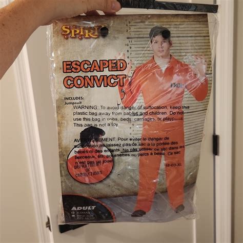 Spirit Other Spirit Escaped Convict Orange Jumpsuit Costume Poshmark