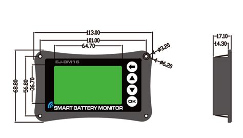 Bm16 Smart Battery Monitor Battery Coulometer Producing Design