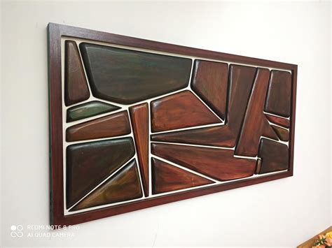 Mid Century Modern Style Wood Wall Art Sculpture Made By Me This One