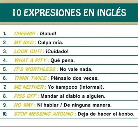 Cursos De Ingles Palabras Básicas En Inglés Y Español Cursos De