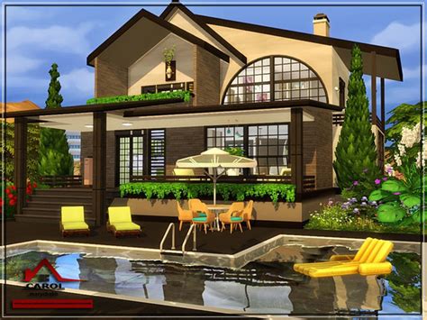 Carol Modern House No Cc By Marychabb At Tsr Sims 4 Updates