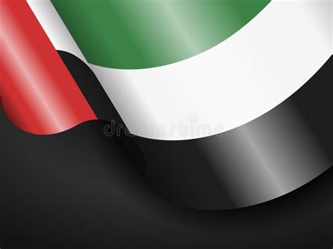 Uae Waving Flag Background Stock Illustrations 1455 Uae Waving Flag