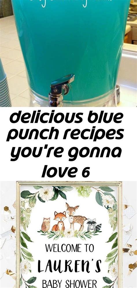 Easy Blue Punch Recipes For A Baby Shower For A Birthday