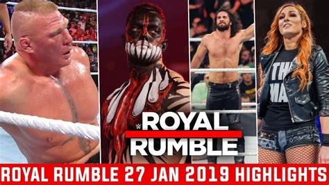 Wwe Royal Rumble 2019 Results Togetherbilla