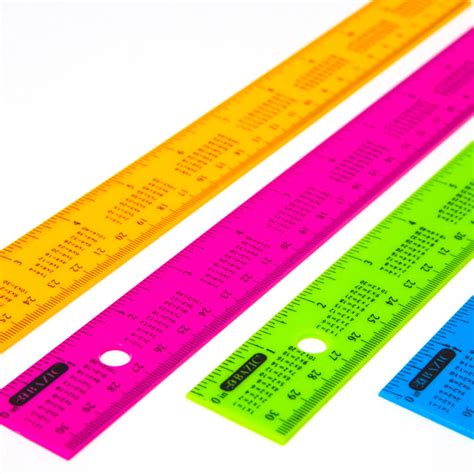 Bazic 12 30cm Ruler W Multiplication Prints 4pack Bazic Products
