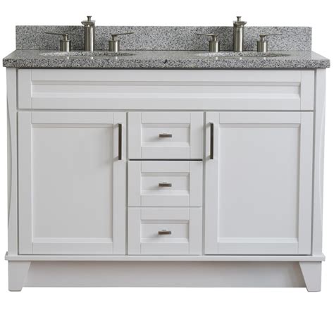 Shop online at costco.com today! 48" Double Sink Vanity in White Finish with Countertop and ...