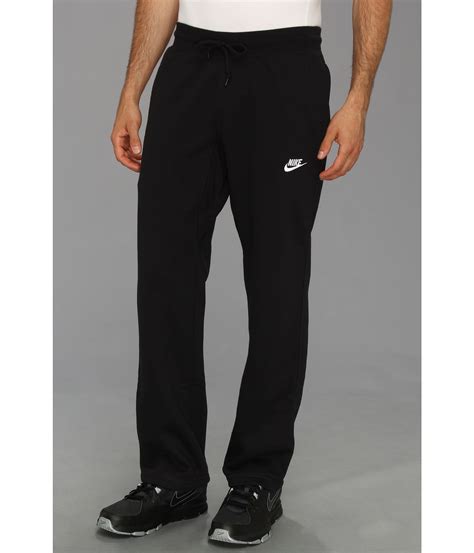 Nike Ace Open Hem Fleece Pants In Black For Men Lyst