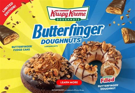 Krispy Kreme Unveils New Butterfinger Original Filled Doughnut And New