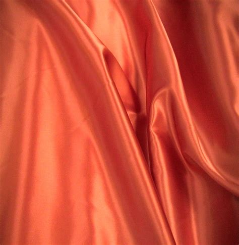 Fabrics Clearance Lines Acetate Satin Ginger 112 Cm Wide Sold