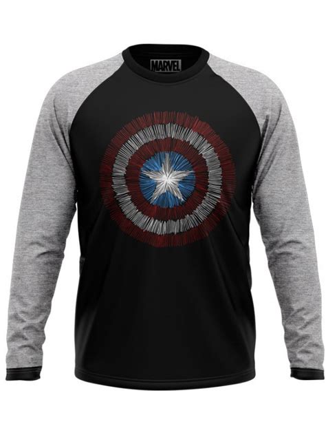 captain america shield t shirt official captain america full sleeves t shirts redwolf