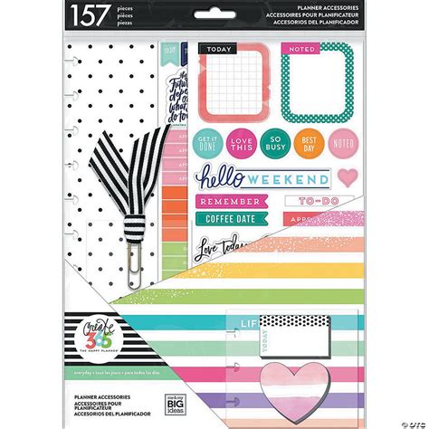 Happy Planner Big Accessories Life Is Lovely 157pkg Oriental Trading