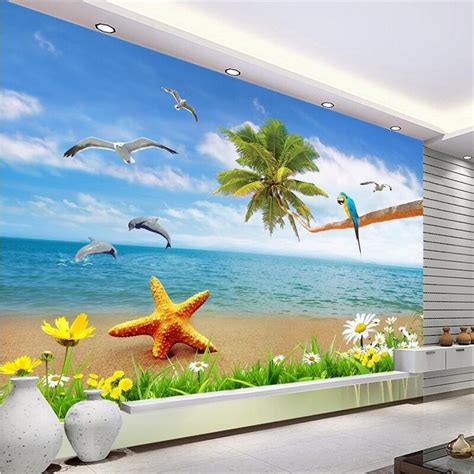 Beibehang Customize Any Size Wallpaper Mural Photos 3d Underwater World