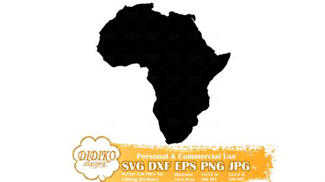 Africa Free SVG #1, Black History Free SVG, Africa Shape Free SVG, Free